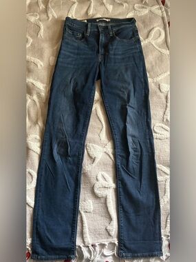 Levi's 724 Straight Leg Jeans in Dark Blue